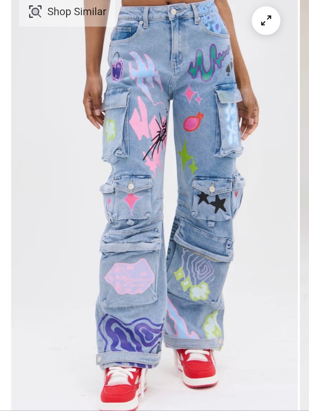 Akira WILD SOUL GRAFFITI CARGO PANT - Picture 4 of 4